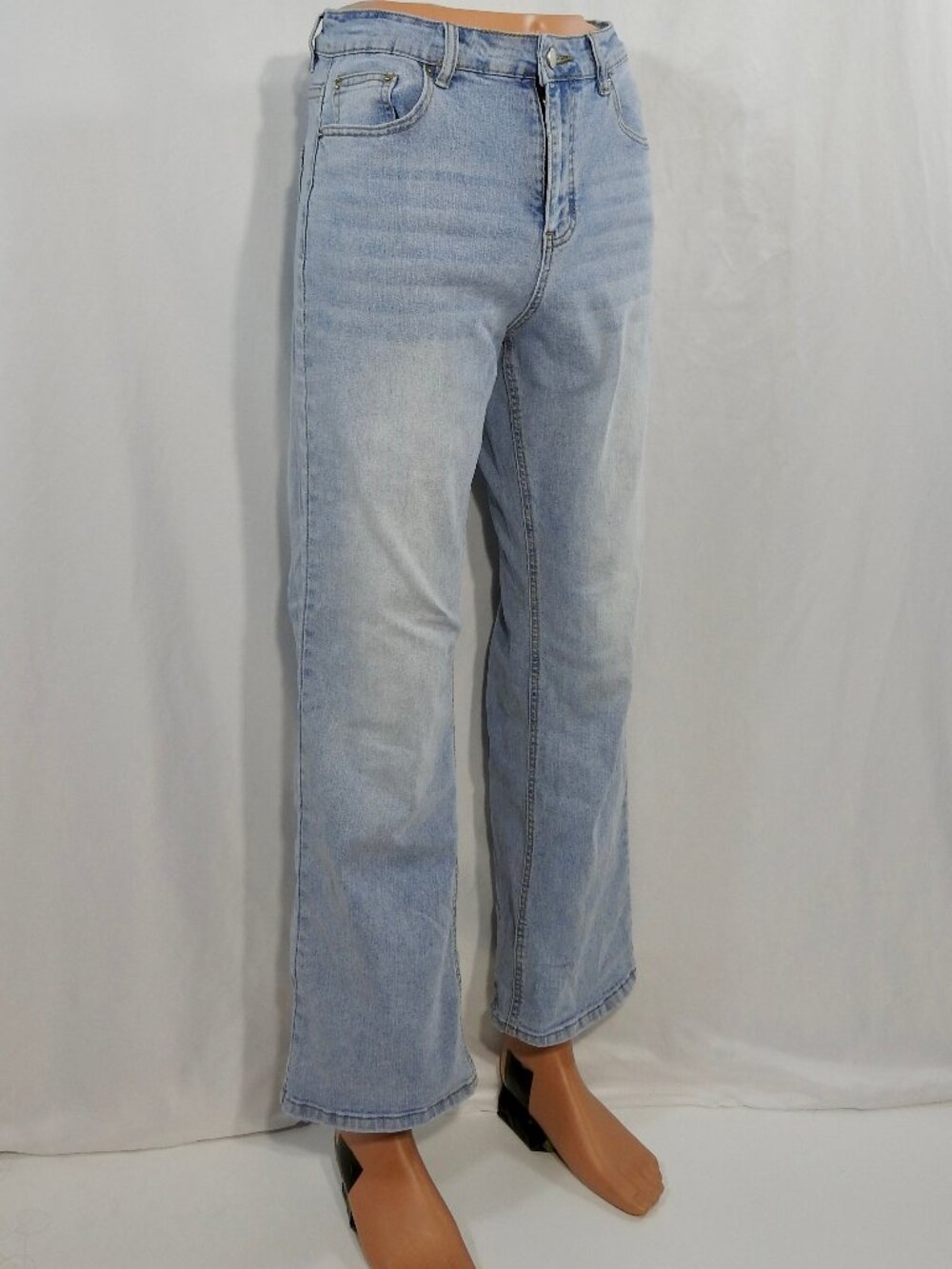 Light Wide Leg 3/$14 Sz 6 Loose Fit Jeans Unbranded Womens Denim